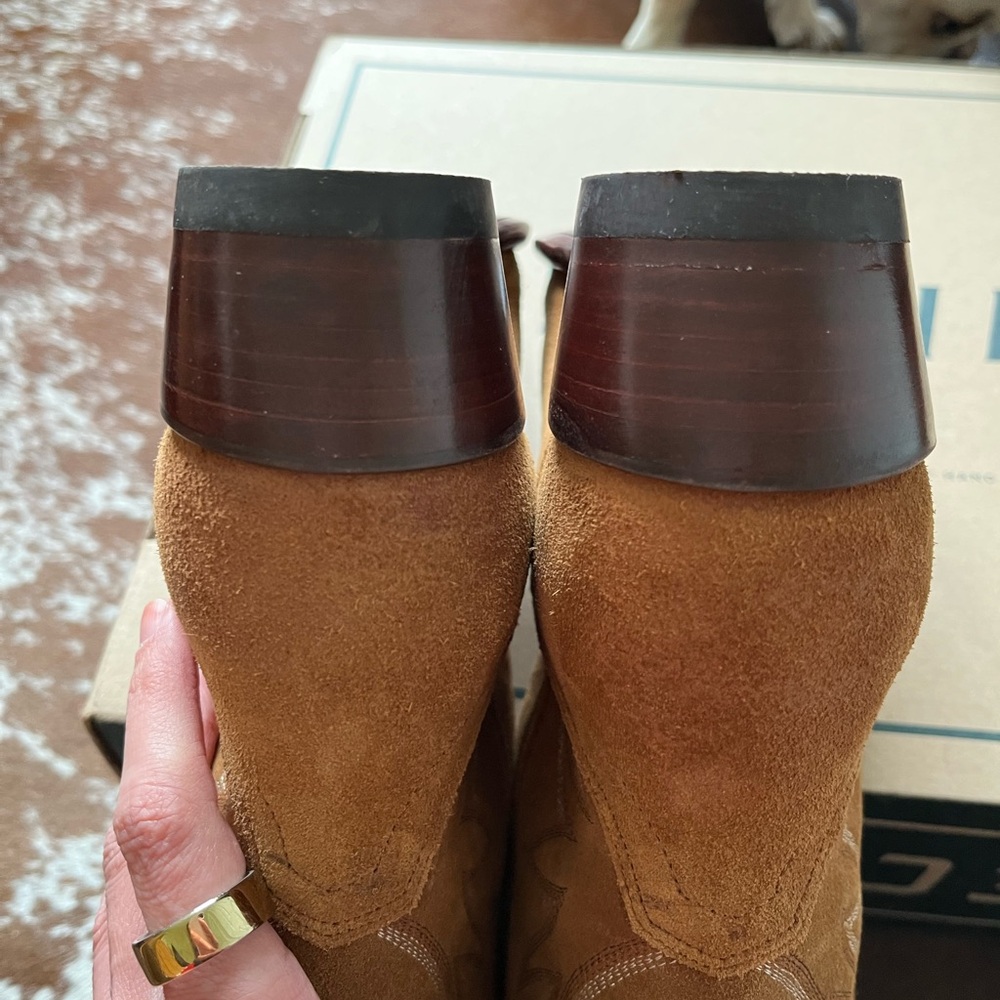 Tecovas women’s The Jamie cowboy boots caramel suede size 8 - Picture 8 of 11